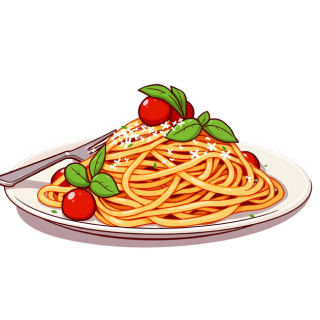 Plate of spaghetti
