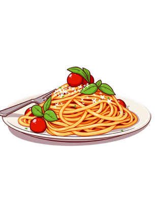 Plate of spaghetti